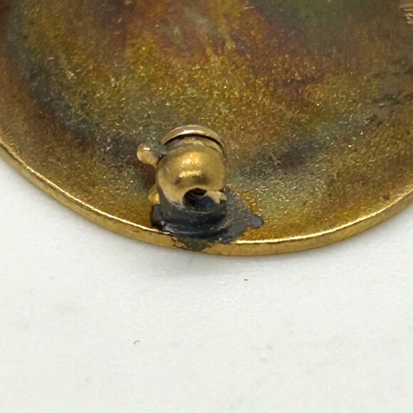 120/14K Gold Filled Brooch Oval 1 Inch Cee Tee Jewelry Vintage Elegant - Picture 13 of 16